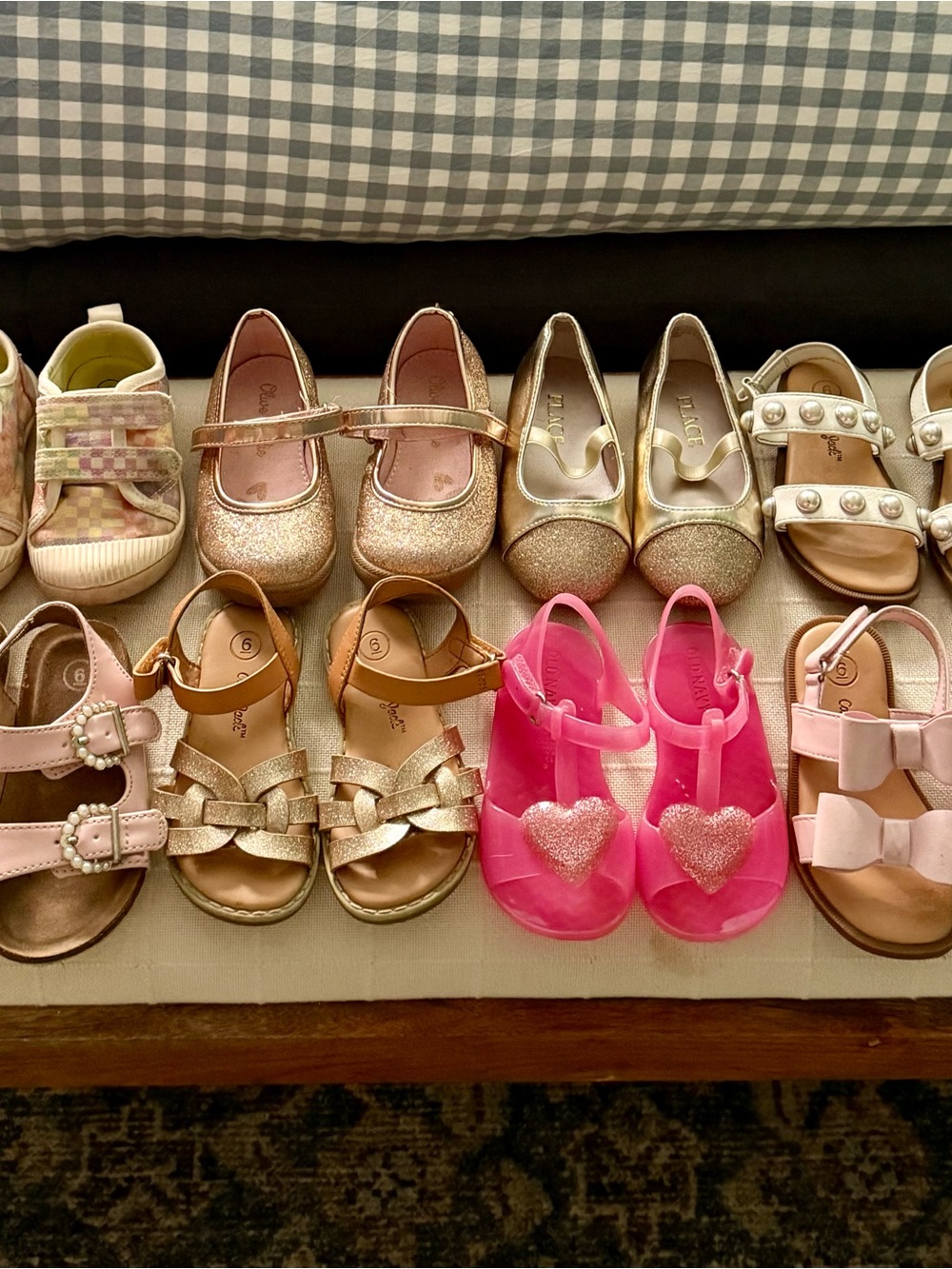 Lot of 8 baby girl shoes size 6